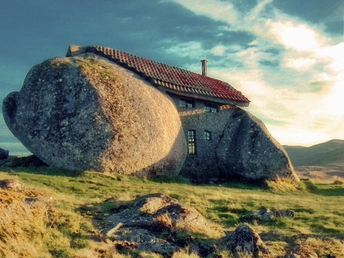 Rumah batu di portugal