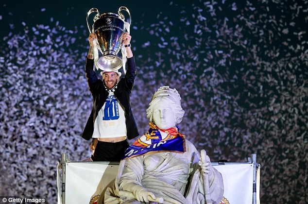 Foto-foto pesta kemenangan Real Madrid di Liga Champions 2014
