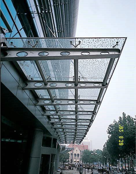  gambar  desain kanopi  kaca dan polycarbonate transparan 
