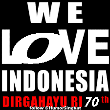 Dp BBM HUT ke-70 RI love indonesia